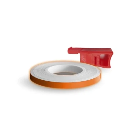 Immagine di 4R Quattroerre.it 10234 Wheel Stripes Strisce Rifrangenti per Cerchi Moto con Applicatore, Arancione, 5 mm x 6 mt
