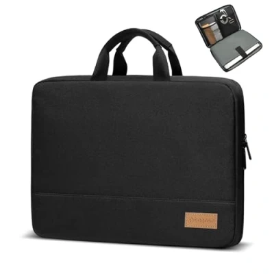 Immagine di bagasin Custodia Borsa Porta PC, 13 13,3 Pollici Sleeve per Laptop TSA Resistente all&#039;Acqua, Borsa/Caso da Trasporto Computer Compatibile con MacBook, HP, Dell, Lenovo, Asus Notebook