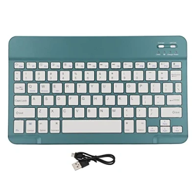 Immagine di Yunseity Tastiera Bluetooth Senza Fili per Tablet, Piccola Portatile Ricaricabile, Android, IOS, Dispositivi Windows Tablet Cellulare(Qingshandai)
