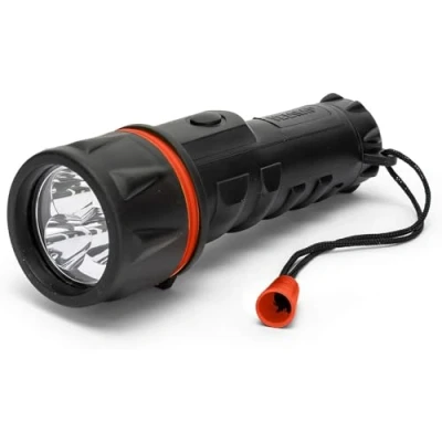 Immagine di VELAMP IRUB2LED Torcia in Gomma con 3 LED, 2 Batterie D