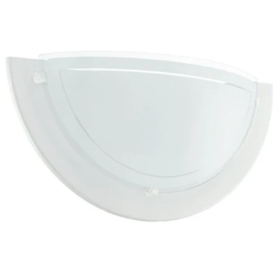 Immagine di Eglo lampada da parete Planet 1, applique a uno punto luce, per interni in acciaio e vetro, soggiorno bianco trasparente, ingresso con attacco E27