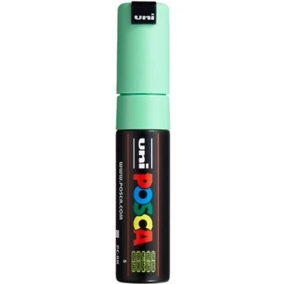 Immagine di Uni Ball 182666 Marcatore POSCA con punta larga a cuneo, verde chiaro