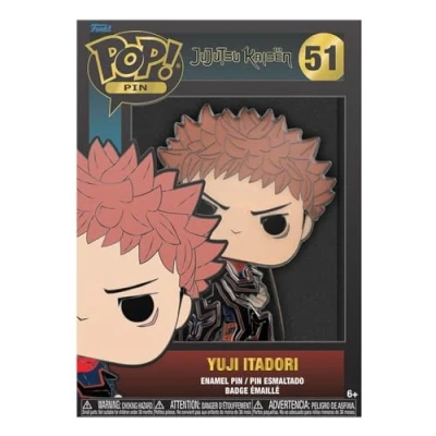 Immagine di Funko Pop! Large Enamel Pin ANIME: Jujutsu Kaisen Yuji Itadori Chase Spille Smaltate Spilla da Collezione Carina per gli Zaini &amp; Borse Idea Regalo Merchandising Ufficiale