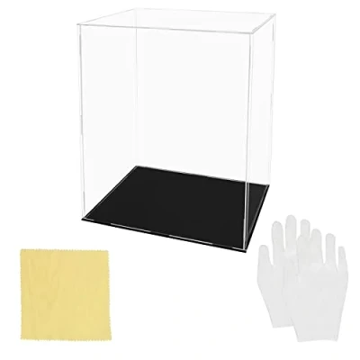 Immagine di Belle Vous Set Scatola Acrilico Trasparente Cubo da 25 x 20 30 cm Cubi Portaoggetti Vetrina Espositiva per Collezionismo Antipolvere Giocattoli e Action Figure