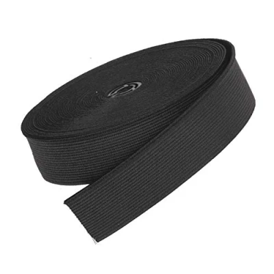 Immagine di The Bead Shop Bande Elastiche Piatte Banda Elastica da Cucire Elastici per la Vita, Il Cucito, creazione di Parrucche 6 Metri (Nero, 25 mm)