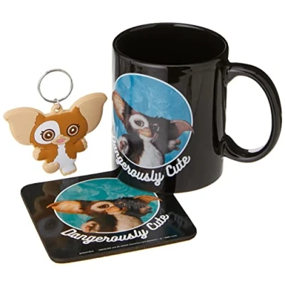 Immagine di Pyramid International Gremlins Set regalo con sottobicchiere e portachiavi in confezione (design pericoloso)