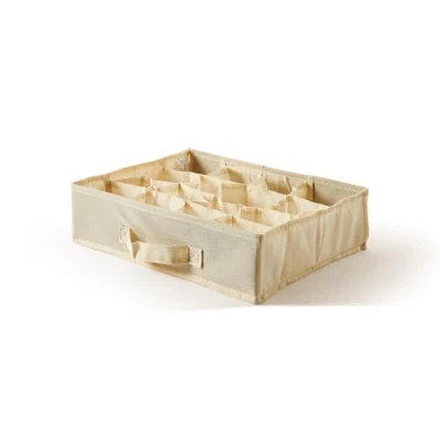 Immagine di Perfetto Più Easybox Organizer Cassetto Tnt 16 Posti, Tessuto, Ecru, 35.0x28.0x9.0 Cm