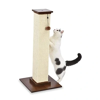 Immagine di Amazon Basics Palo tiragraffi per gatti, alto e grande, di qualità, 40,6 x 89 cm, legno