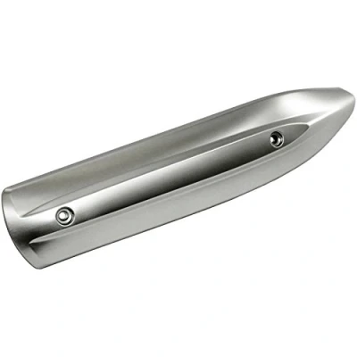 Immagine di one by Camamoto protezione para calore difesa marmitta compatibile con yamaha majesty 400cc anno dal 2004 al 2006 (interasse fori 268 mm) (cromo satinato)