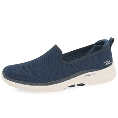 Immagine di Skechers Go Walk 6 Clear Virtue, Scarpe Donna, Navy, 43 EU