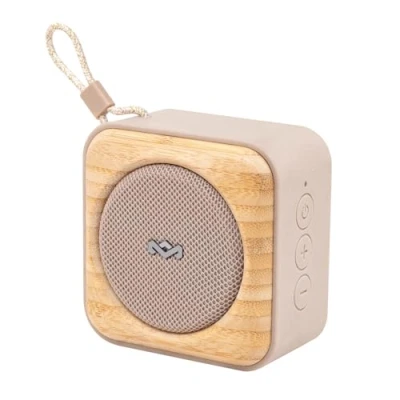 Immagine di House of Marley Roots Bluetooth Speaker Altoparlante Portatile, Resistente Alle Intemperie, IP67 Impermeabile, 10 Ore di Riproduzione Wireless Ricaricabile per Cell, Crema