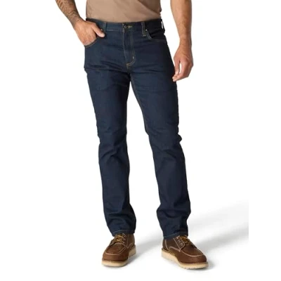 Immagine di Carhartt Jeans Con Gamba Affusolata, Cinque Tasche, Straight Fit, Elasticità Extra Rugged Flex, Uomo, Blu (Erie), 30W / 30L