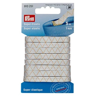 Immagine di Prym Elastic, White, 7 mm