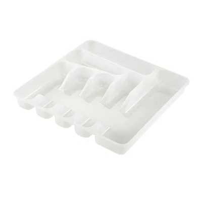 Immagine di keeeper Portaposate con 7 scomparti, Inseribile nei Cassetti, 39,5 x 37 5 cm, Pablo, Trasparente
