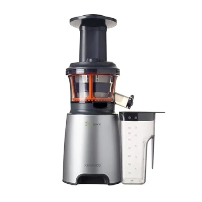 Immagine di Kenwood JMP601SI PureJuice Estrattore di Succo a Freddo, Centrifuga Slow Juicer con Accessorio Sorbetto, 150 W, 1.3 Litri, Plastica, Argento