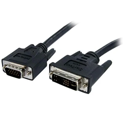 Immagine di Startech.Com DVIVGAMM1M Cavo per Monitor DVI a Display VGA, M/M, 15 Pin, 1 m, Nero