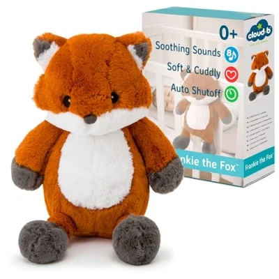 Immagine di Cloud B Macchina per suoni lenitivi Animale in Peluche 4 rumori bianchi e ninne nanne Spegnimento automatico Musicale Volpe Frankie The Fox