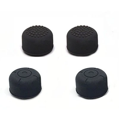 Immagine di Silicone rilievo antiscivolo pollice stick Grips tappo thumbsticks joystick per Nintendo interruttore NS joy con controller nero (cerchio + Multipoint tipi)