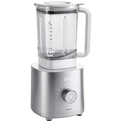 Immagine di ZWILLING ENFINIGY Frullatore a colonna da 1,8 litri, con lama ad alette in acciaio inox e motore alte prestazioni 1600 watt, argento