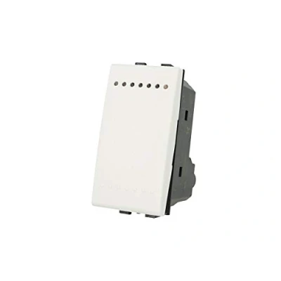 Immagine di Interruttore 1P 16A Unipolare, Compatibile Con Bticino Living (Bianco)