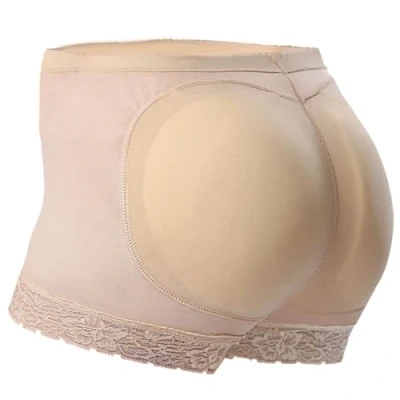 Immagine di Everbellus Dona Mutande Imbottite Boxer Push Up Glutei Beige Small