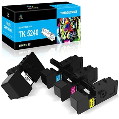 Immagine di LeciRoba TK 5240 per Kyocera TK5240 Toner Ecosys P5026cdn P5026cdw , M5526cdn M5526cdw stampanti (confezione da 4, 1 Nero Ciano Magenta Giallo)
