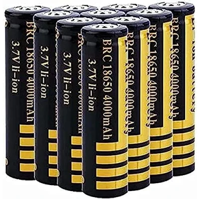 Immagine di Batteria Ricaricabile Agli Ioni Di Litio Da 3,7 4000 MAh Batterie A Bottone Per Torcia LED, Lampada Frontale, Campanelli,Confezione 10