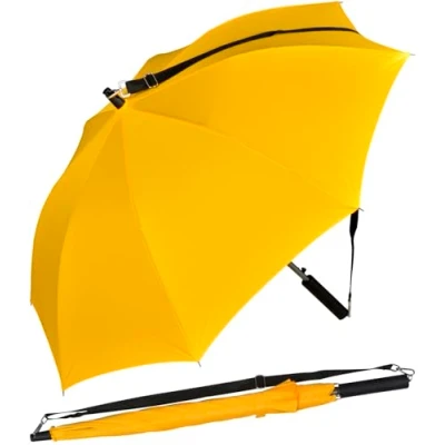 Immagine di iX Brella, ombrello con tracolla a spalla, l&#039;automatico permette di avere le mani libere Blu Royal 100 cm