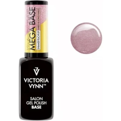 Immagine di Victoria Vynn Mega Base Indurente per Unghie Lunghe &amp; Resistenti UV LED Glitter Gel Ibrido Smalto (Peachpuff Scintillante, 8 ml)
