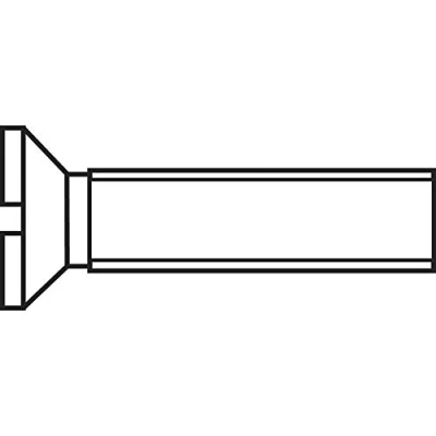 Immagine di TOOLCRAFT M3*20 D963 4.8:A2K 194823 Viti svasate M3 20 mm Taglio DIN 963 Acciaio zincato 100 pz.