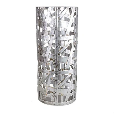 Immagine di portaombrelli argento antico Memphis 22x50cm supporto metallico ombrello