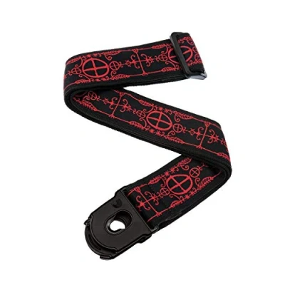 Immagine di Planet Waves 50PLA12 Tracolla per Chitarra con Sistema di Aggancio Lock, Multicolore (Voodoo)