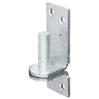 Immagine di Alberts 311209 Cardine su piastra, nelle versioni con gancio DI o DII, zincato a caldo, entrata Ø13 mm, piastra 100 x 35 mm
