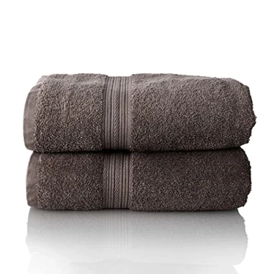 Immagine di Glart Set di asciugamani premium in spugna,composto da 2 teli per la sauna 70x200 cm, carbone