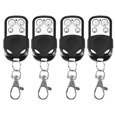 Immagine di Telecomandi Universali per Cancelli, Fydun 4 Pezzi Clonazione Telecomando Cancello Universale Tasti Came Portachiavi Auto, Porte da Garage, Sistemi di Allarme