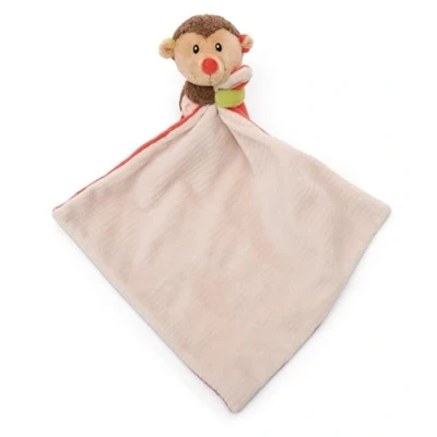 Immagine di NICI Copertina 22x22 cm beige rosso con peluche Riccio 12 Estremamente morbida in soffice peluchetto per neonati, i più piccoli, ragazze e ragazzi