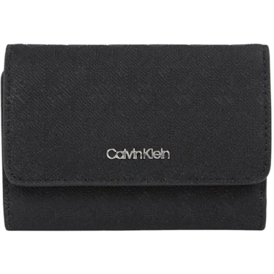 Immagine di Calvin Klein MUST Small Trifold Portafoglio, Donna, Taglia: One Size, Black mono