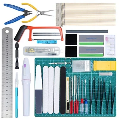 Immagine di WiMas 64PCS Kit di Strumenti Modello Gundam, Hobby Building Craft Set, Gundam Base per la Riparazione Modelli Edifici