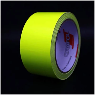 Immagine di 10m Strisce adhesive decorative per auto moto barca e modellismo in vari colori autoadesive Lunghezza (40mm, Giallo neon)
