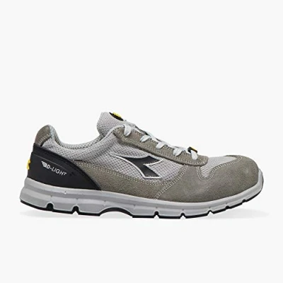 Immagine di Utility Diadora 701.175305 Run Text Low S1P SRC ESD Scarpa Antinfortunistica Bassa, Grigio Chiaro/Alluminio, Taglie 49