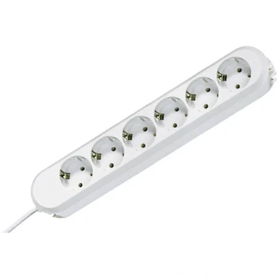 Immagine di Bachmann 381.248K Multipresa 6 scomparti Bianco Schuko 1 pz.