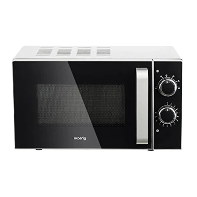 Immagine di H.Koenig Microonde compatto di Design 20L VIO4, Piatto girevole 24,5cm, Multifunzione 5 livelli calore e funzione scongelamento, Timer fino a 30 min, Veloce, Potente 700W
