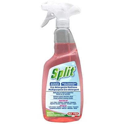 Immagine di Ma fra, Split, Eco Detergente Pulitore Rapido Multiuso, Senza Risciacquo per la Pulizia di Vetri, Cristalli, Interni Auto e parti in Plastica, 750ml