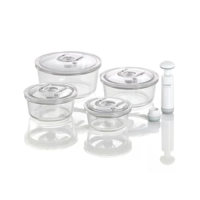 Immagine di Caso VacuBoxx R Set di contenitori sottovuoto, Vetro Plastica, Trasparente