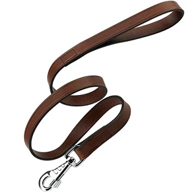 Immagine di Ferplast Guinzaglio per cani VIP G20/150, Robusto cuoio di toro, 20 mm x L 150 cm Marrone