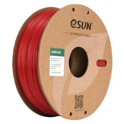 Immagine di eSUN ABS+ Filamento 1,75 mm, ABS+HS per stampante 3D ad alta velocità ABS Plus, precisione dimensionale +/ 0,03 bobina da 1 kg (2,2 libbre) la stampa Speedy, Rosso Fuoco