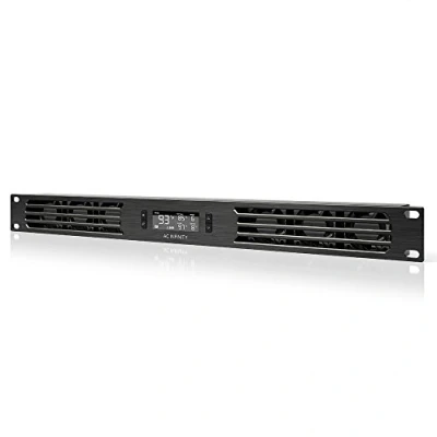Immagine di AC Infinity CLOUDPLATE T1 Pannello ventola 1U per rack di raffreddamento AV, home theater e rete 19&quot;