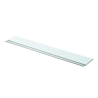 Immagine di vidaXL Mensole in Vetro Trasparente 2 pz 90x12 cm
