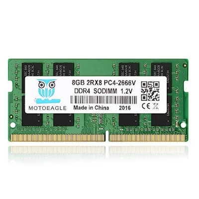Immagine di Memoria RAM DDR4 8 GB 2666 MHz PC4 21300 (PC4 2666V) CL19 SODIMM 1,2 V 260 pin non ECC SO DIMM per computer portatile