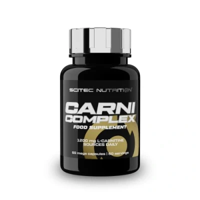 Immagine di Scitec Nutrition Carni Complex Formula avanzata di aminoacidi derivati per un metabolismo dei grassi ottimale con L carnitina, 60 capsule